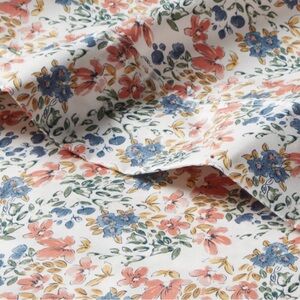 threshold 400 thread count cotton floral sheets full size nwot